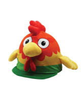 Equetech Rocky Rooster Helmet Cover.