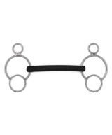 AJR Sport Hard Rubber Mullen 2 Ring Bit.