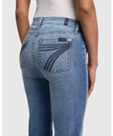 7 For All Mankind Womens Dojo Distressed Authentic Jeans 36".