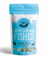 Granville Dried Sardines With Love and Fishes Dog Treats 90g.