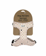 Dexypaws Neoprene Harness for Dogs - Small, Checkered Hearts.