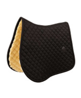 Kentucky Horsewear Skin Friendly Sheepskin Diamond Jump Saddle Pad, Black.