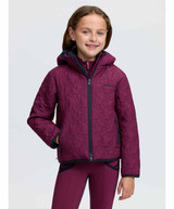 LeMieux Mini Rider Lola Quilted Kids Jacket, Blackberry.