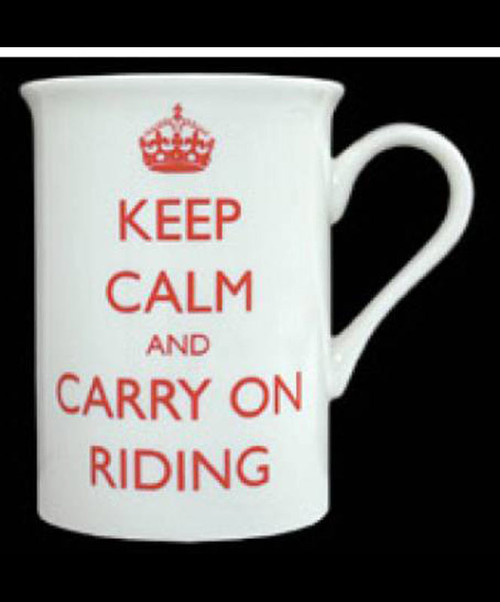 Keep Calm & Carry On Riding Mug