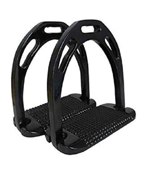 Economy Aluminum Stirrups - Black| Stirrups|Brand: Silverline