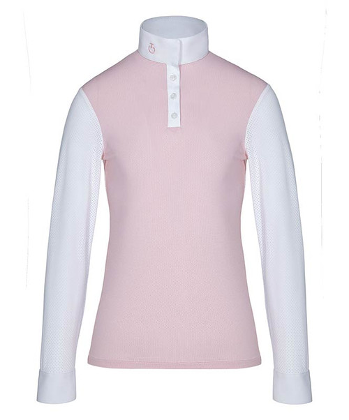 Cavalleria Toscana POA042 Girls Brushed Jersey Long Sleeve Top.