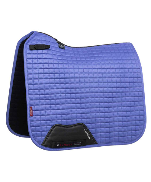 LeMieux Luxury Suede Dressage pad in Bluebell.