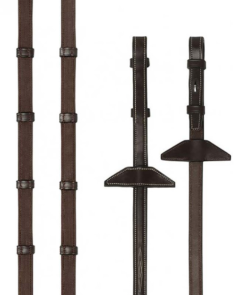 Prestige E149 Ultra Thin Rubber Reins with 7 Stoppers (19mm)