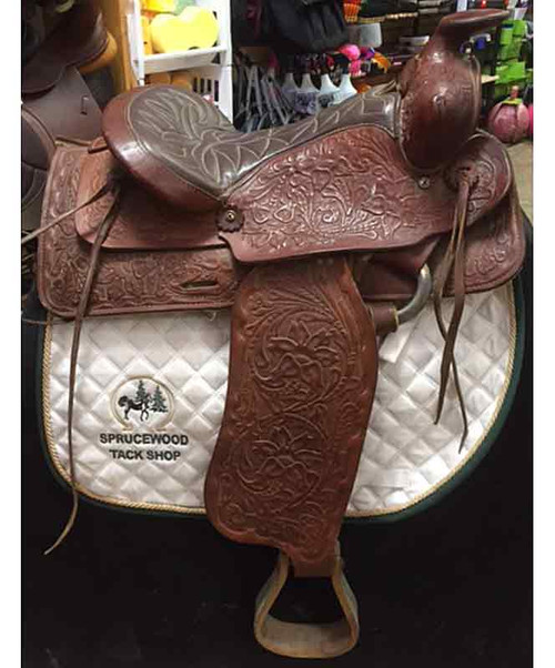 Used Longhorn Western Saddle 15"| Used Western Saddles|Brand: