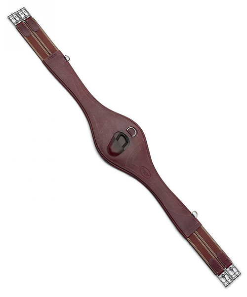 Prestige A10 Girth with Small Belly Guard in Printed Leather