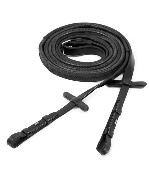 Schockemohle Extra Long Rubber Reins with Hook Stud Ends