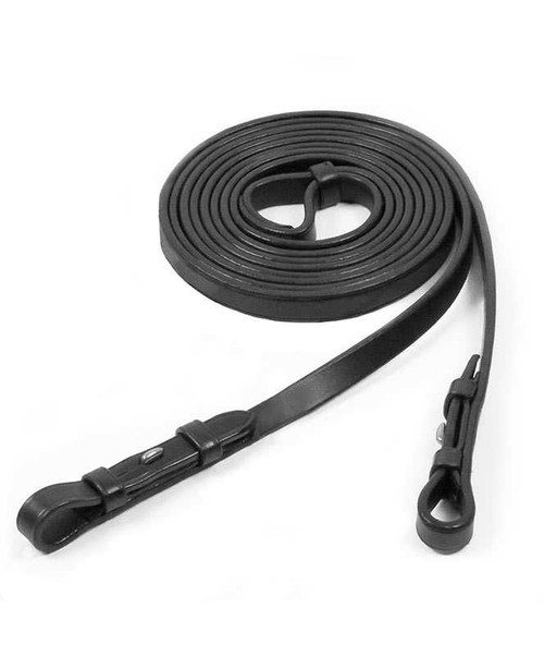 Schockemohle 13mm Flat Reins, Hook Stud Ends, No Stops Extra Long| English Reins|Brand: Schockemohle Sports