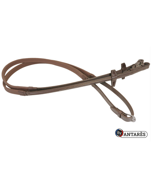 Antares Rubber Raised Reins with Leather Stops