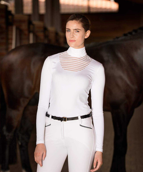 CLEAROUT - Horseware Lisa Technical Competition Long Sleeve Top| Women's Show Shirts|Brand: Horseware Ireland