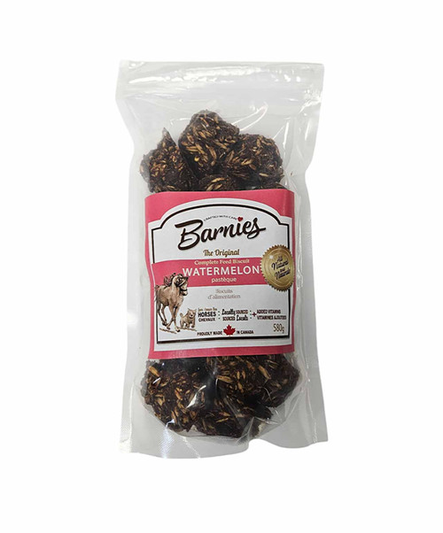Barnies Horse Treats - Watermelon, 580g, Approximately 15 pieces.