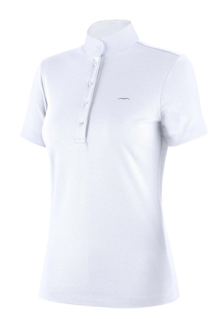 Animo Basilea Ladies Short Sleeve Competition Show Shirt-White