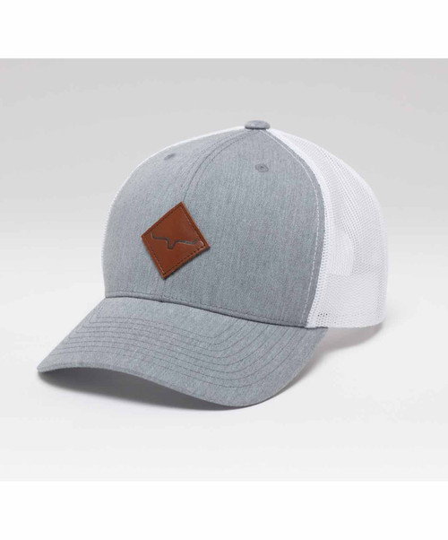 Kimes Ranch Diamond Hat, Grey Heather / White.