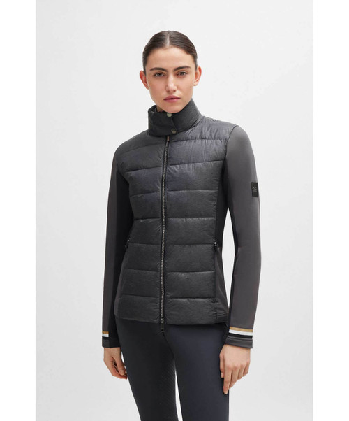 Boss Equestrian Hybrid Puffer Jacket, Grey.