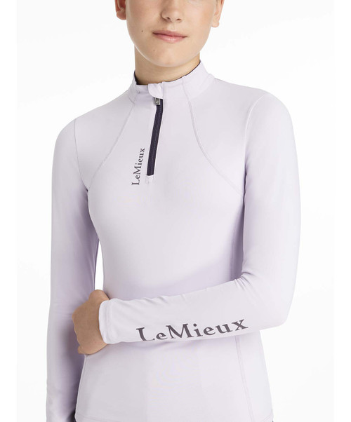 Sous-couche Manches Longues LeMieux Young Rider - Couleur Benetton Blue - Taille Unique ? - Neuf En Boîte