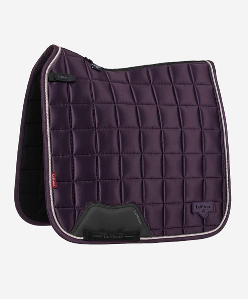 LeMieux Loire Classic Satin Dressage Saddle Pad FW25, Juniper.