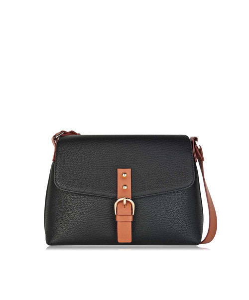 Espe Vegan Goodall Messenger Bag, Black.