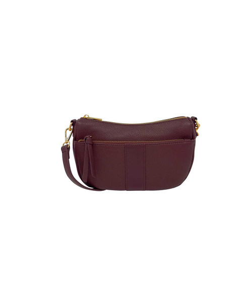 Espe Vegan Lottie Crossbody Bag, Wine.