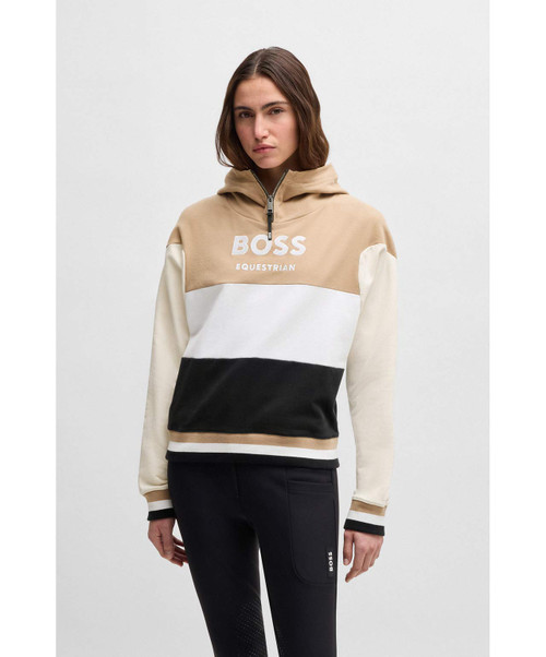 Boss Equestrian Faye Ladies Hooded Sweat Shirt, Camel.