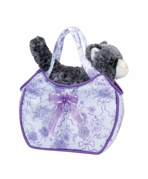 Douglas Cuddle Toy Fancy Flower Sak with Cat.