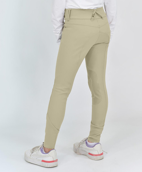 For Horses Matilde Girls Ultra Move Breech in Light Tan.