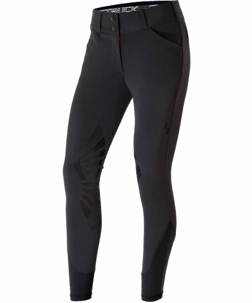 Struck 40 Series Ladies Schooling Breech, Black, front.