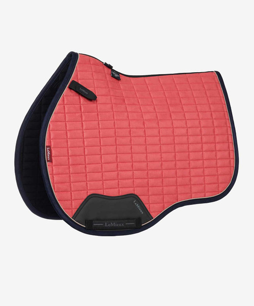 LeMieux General Purpose Luxyry Suede Feel  Square Saddle Pad, Cranberry.