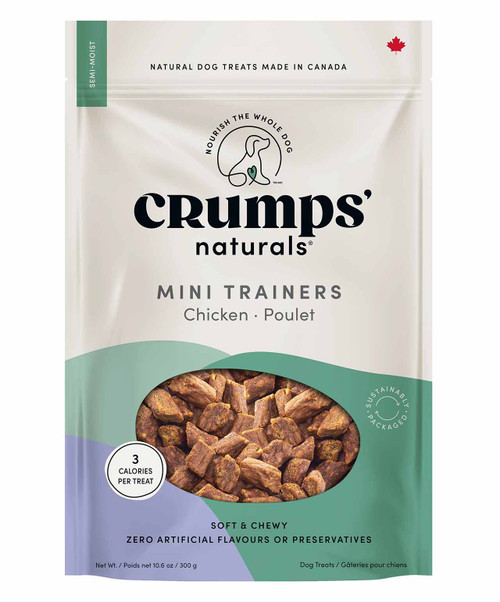 Crumps Mini Trainers Chicken Semi Moist Dog Treats, 300g.