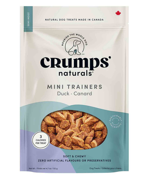 Crumps Mini Trainers Duck Semi Moist Dog Treats 4.7 oz.