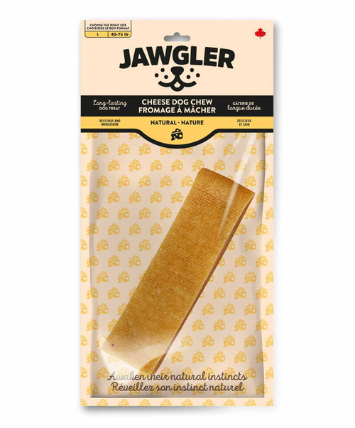 Jawgler Cheese Dog Chew Natural, Large 130g.
