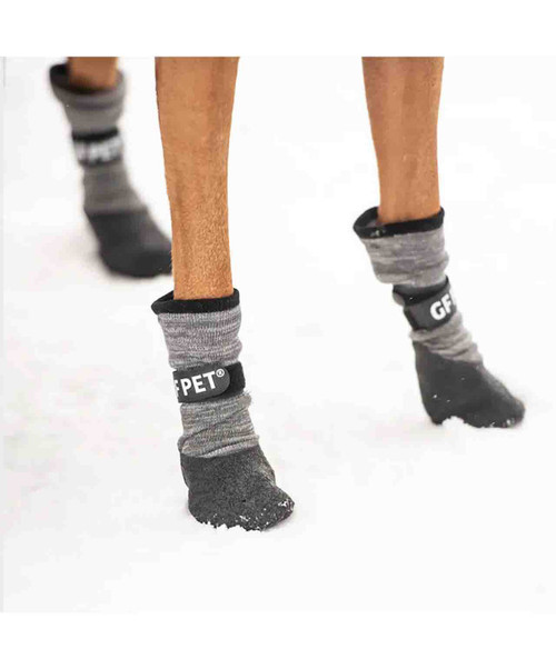 GF Pet All Terrain Boots Black Medium Dog (Set of 4), ideal for snow.
