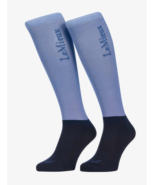 LeMieux Competition Socks (Twin Pack) SS26, Powder Blue.