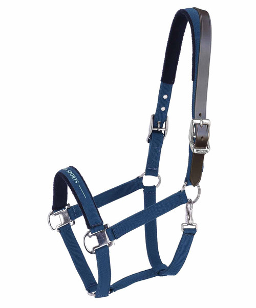 Schockemohle Sports Memphis Style 3 Breakaway Halter, Colonial Blue.