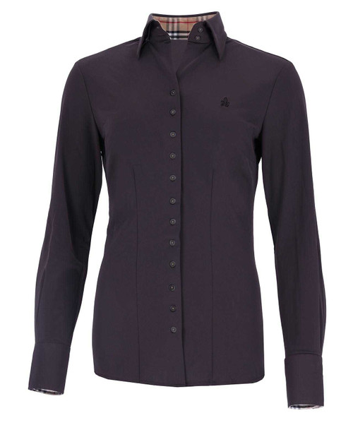 Fior da Liso Nova B Blouse, Dark Brown.
