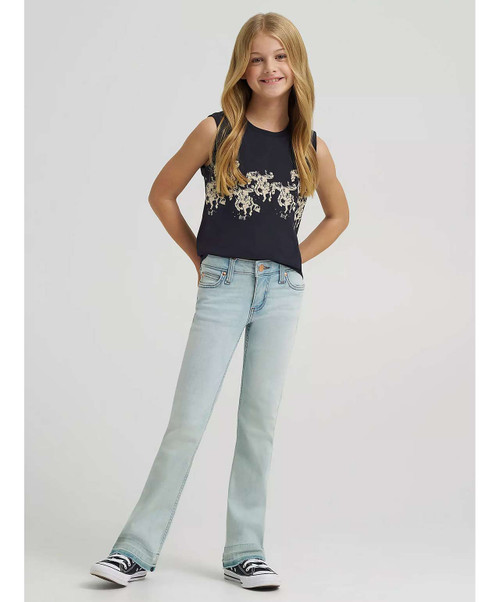 Wrangler X Lainey Wilson Girls Boot Hugger Jean.