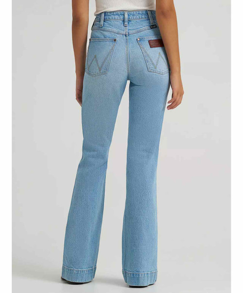 Wrangler Retro Bailey Trouser Stretch High Rise Womens Jean, back.