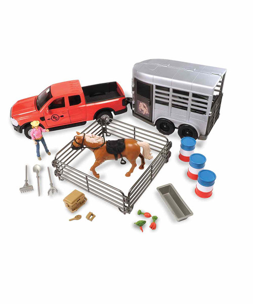 Big Country Truck and Horse Trailer Playset - 516.