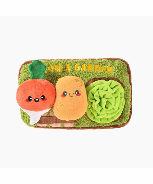 Hugsmart Fuzzy Friendz Puppy Garden - Garden Sniffle Plush Dog Toy.