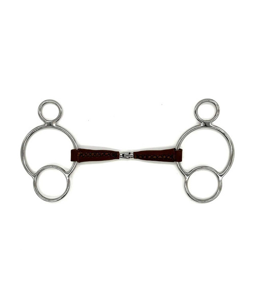 AJR Sport Leather Hinge 2 Ring Bit.