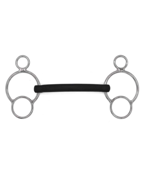 AJR Sport Hard Rubber Mullen 2 Ring Bit.