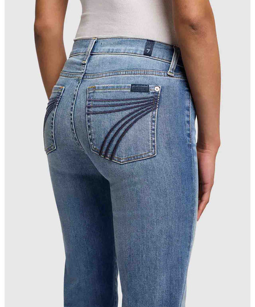 7 For All Mankind Womens Dojo Distressed Authentic Jeans 36".