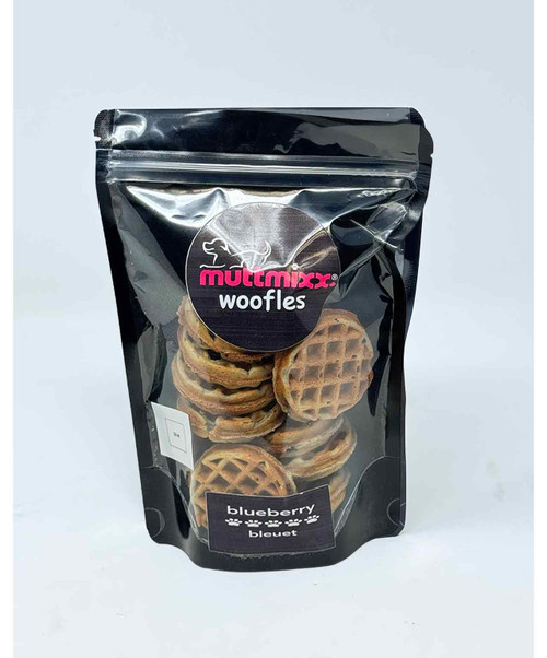 Muttmixx Woofles Bite Size Blueberry 3.5oz Dog Treats.