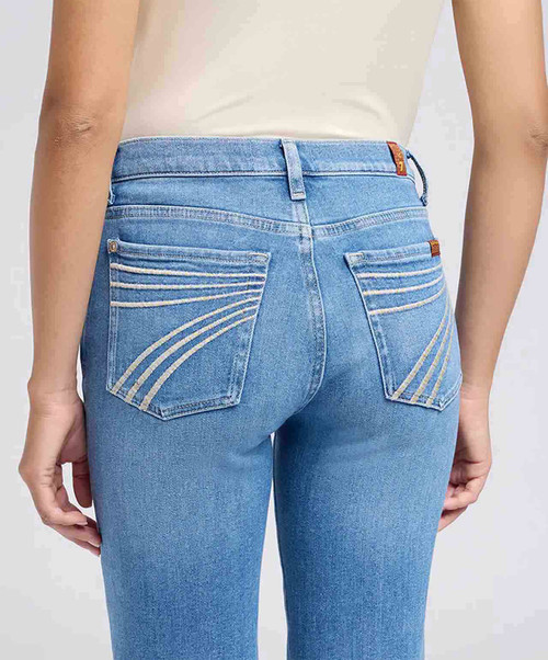 7 For All Mankind Womens Dojo Bluehaven Jeans, Bluehaven.