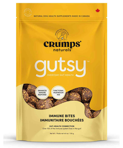 Crumps Gutsy Immune Bites Dog Treats 130g.