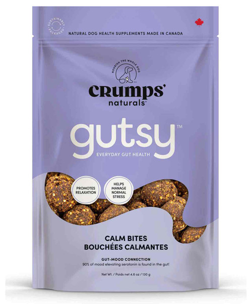 Crumps Gutsy CAlm Bites Dog Treats 130g.