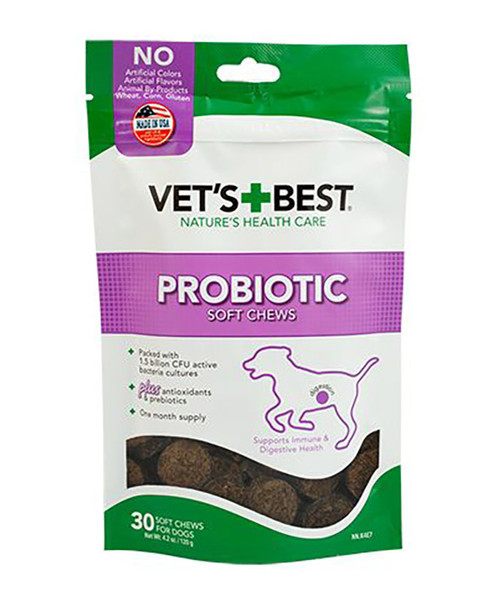 Vets Best Probiotic Soft Dog Chews.